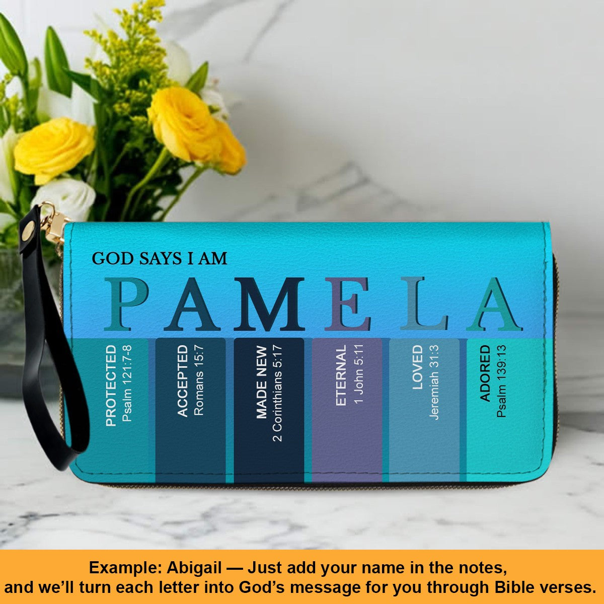 Christianartbag Clutch Purse, Uncover the sacred meaning of your name - Personalized Clutch Purse - Christian Gifts For Women, CAB0153025