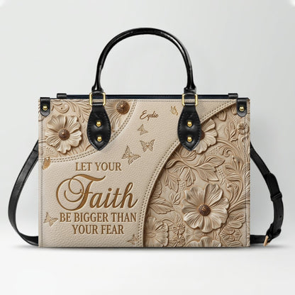 Personalized Bible Verse Leather Handbag & Wallet Set | Custom Christian Purse Set - CHRISTIANARTBAG 02080826
