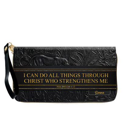 Personalized Christian Leather Handbag & Wallet Set | Custom Bible Verse Purse | CHRISTIANARTBAG CAB01030526