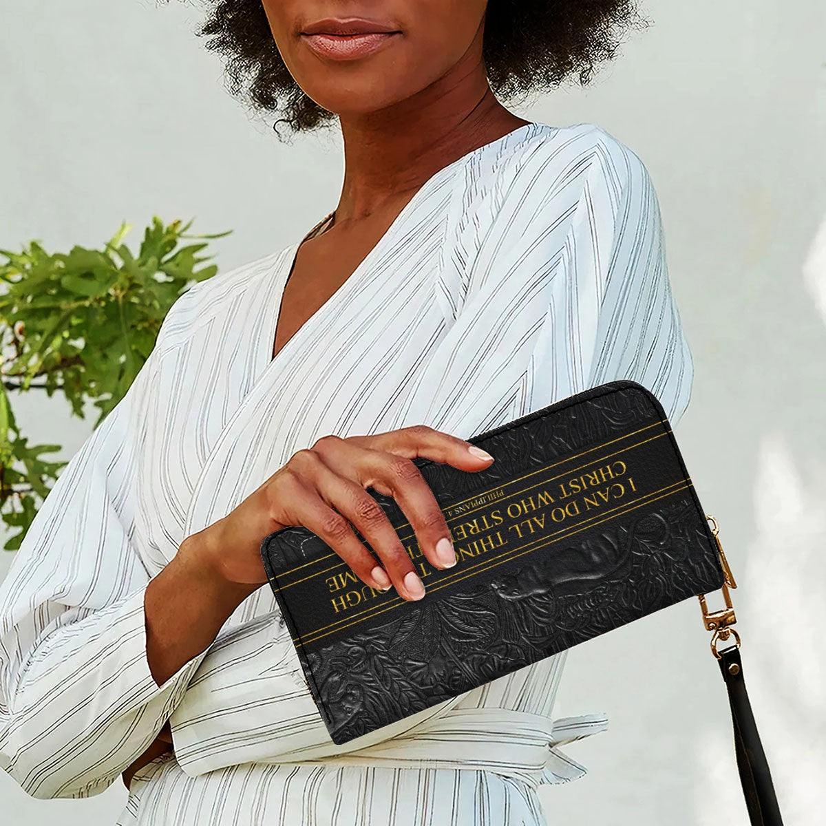 Luxury Embossed Leather Christian Tote Bag - Custom Name & Scripture Purse - Premium Faith Gift for Women CAB0132426