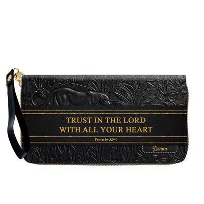 Personalized Christian Leather Handbag & Wallet Set | Custom Bible Verse Purse | CHRISTIANARTBAG CAB01030526
