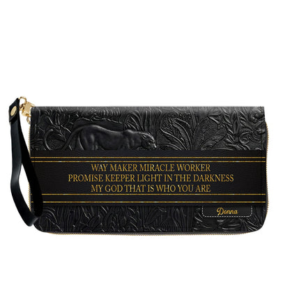 Personalized Christian Leather Handbag & Wallet Set | Custom Bible Verse Purse | CHRISTIANARTBAG CAB01030526