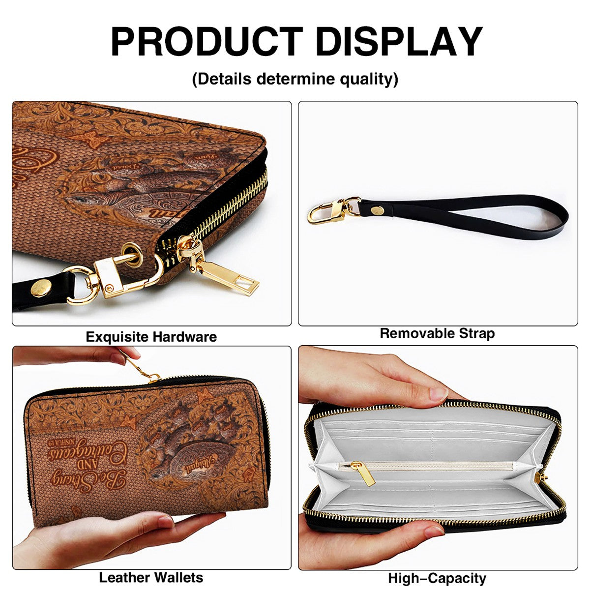 CHRISTIANARTBAG | Personalized Leather Handbag with Custom Names & Bible Verse - Western Tooled Turtle Design CAB0141626