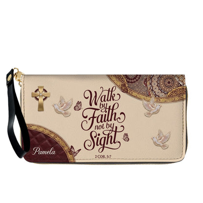 CHRISTIANARTBAG Personalized Leather Handbag and Long Wallet Set, Custom Name Scripture Bible Verse Tote Bag, Christian Gifts for Women CAB01051826