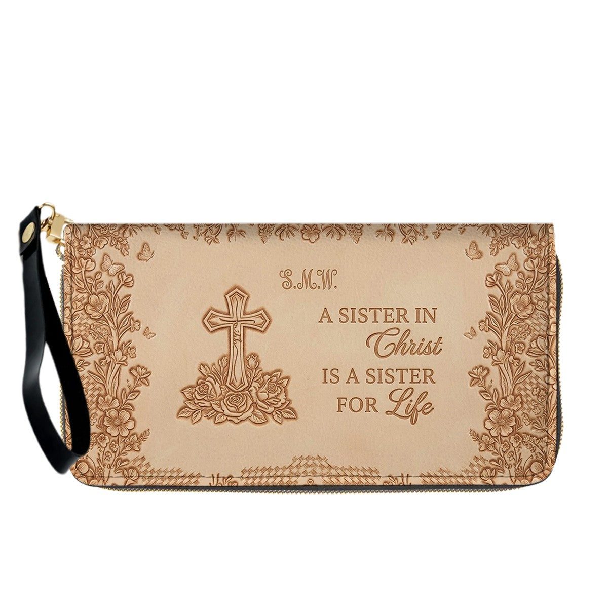 Personalized Leather Handbag | Custom Christian Gifts for Women - Sister in Christ | CHRISTIANARTBAG CAB0371626