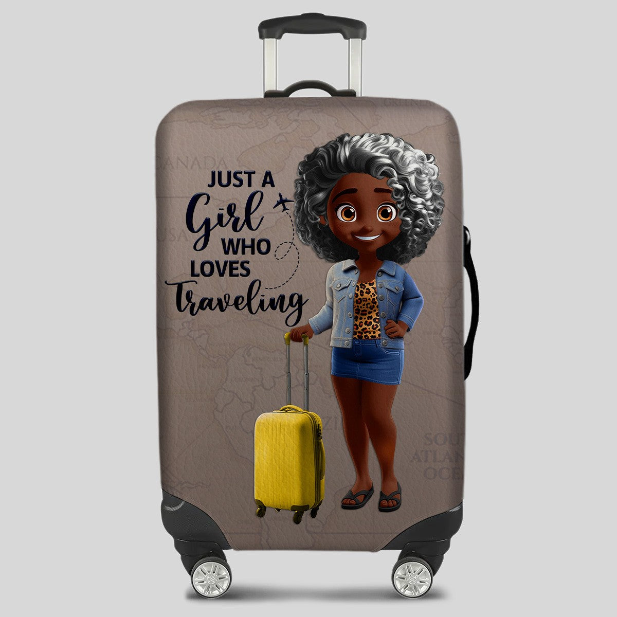 Personalized Christian Luggage Cover with Bible Verse for Each Name Letter – Custom Travel Gift by CHRISTIANARTBAG