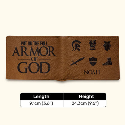 Personalized Men's Wallet - Armor of God | CHRISTIANARTBAG CABW01200524