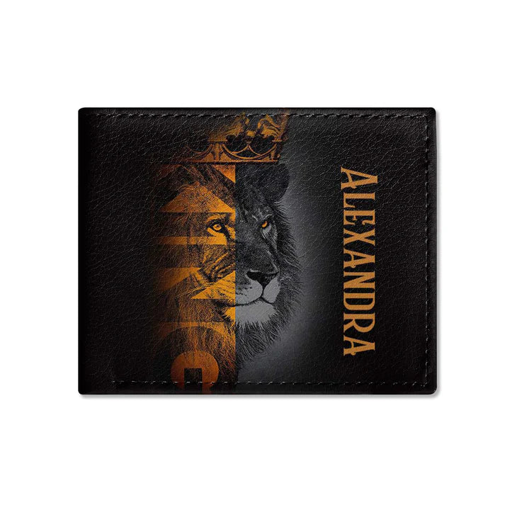 Personalized Men's Wallet - Be Strong | CHRISTIANARTBAG CABW02200524