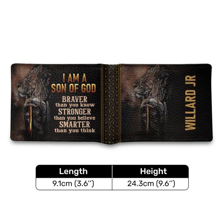 Personalized Men's Wallet - I Am Son Of God | CHRISTIANARTBAG CABW06200524