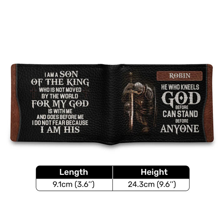 Personalized Men's Wallet - Son Of The King | CHRISTIANARTBAG CABW05200524