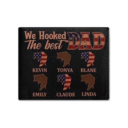 Personalized Men's Wallet - We Hooked The Best Dad | CHRISTIANARTBAG CABW01200524