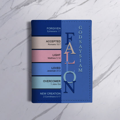 Personalized Christian Passport Cover with Custom Name & Bible Verses – Custom Color Travel Wallet by CHRISTIANARTBAG