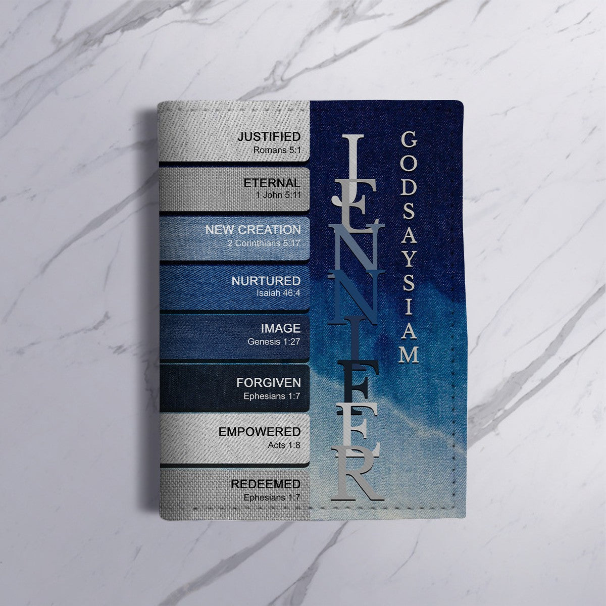 Personalized Christian Passport Cover with Custom Name & Bible Verses – Custom Color Travel Wallet by CHRISTIANARTBAG