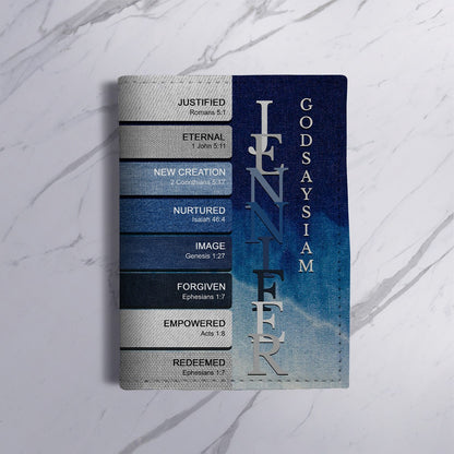 Personalized Christian Passport Cover with Custom Name & Bible Verses – Custom Color Travel Wallet by CHRISTIANARTBAG