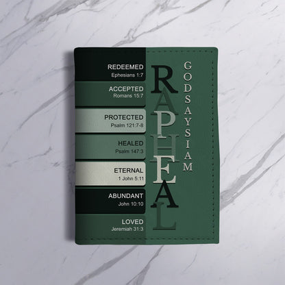 Personalized Christian Passport Cover with Custom Name & Bible Verses – Custom Color Travel Wallet by CHRISTIANARTBAG