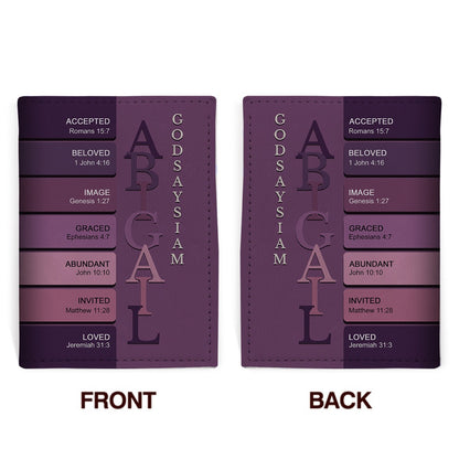 Personalized Christian Passport Cover with Custom Name & Bible Verses – Custom Color Travel Wallet by CHRISTIANARTBAG