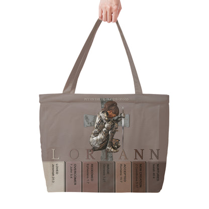 Personalized Christian Tote Bag with Bible Verses – Custom Name & Skin Tone | CHRISTIANARTBAG