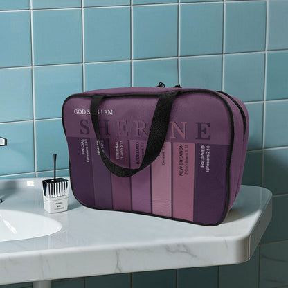 Custom Christian Toiletry Bag – Personalized Name with Bible Verse Meanings | CHRISTIANARTBAG