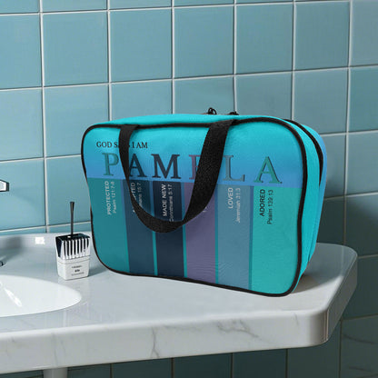 Custom Christian Toiletry Bag – Personalized Name with Bible Verse Meanings | CHRISTIANARTBAG