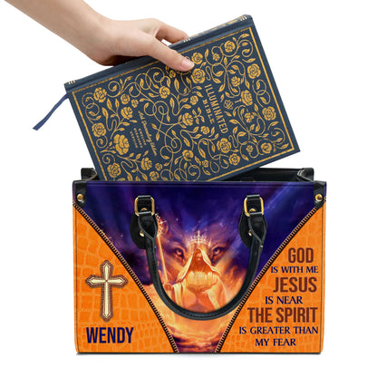 Christianartbag Handbag, The Spirit Is Greater Than My Fear, Personalized Gifts, Gifts for Women, Christmas Gift. - Christian Art Bag