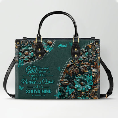 Personalized Christian Handbag with Bible Verses – Custom Name Faith Gift - CAB 120525