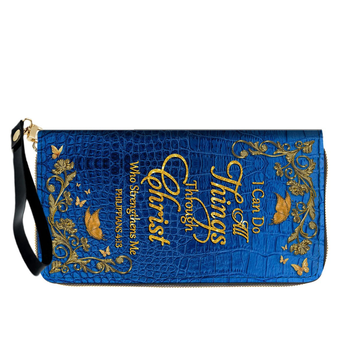 "I Can Do All Things" Inspirational Leather Bag & Wallet Set | CHRISTIANARTBAG™ CAB01042326