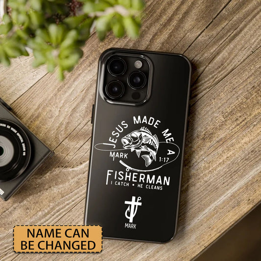 Personalized Phone Case by CHRISTIANARTBAG - JESUS MADE ME A FISHERMAN - CABPC01280524.