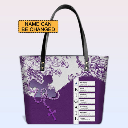 Luxury Personalized Tote Bag for Women – Christian Bible Verse Gift | CHRISTIANARTBAG