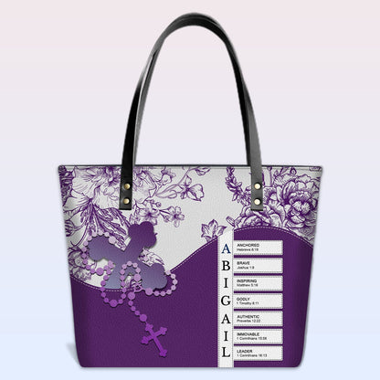 Luxury Personalized Tote Bag for Women – Christian Bible Verse Gift | CHRISTIANARTBAG