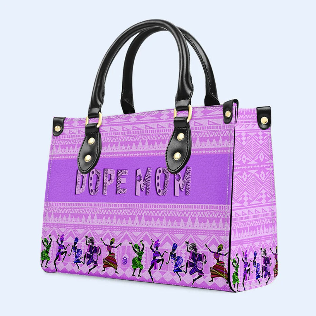 Christianartbag Handbags- DOPE Mom - DOPE Grandma - Personalized Leather Handbag - CABLTB02121224