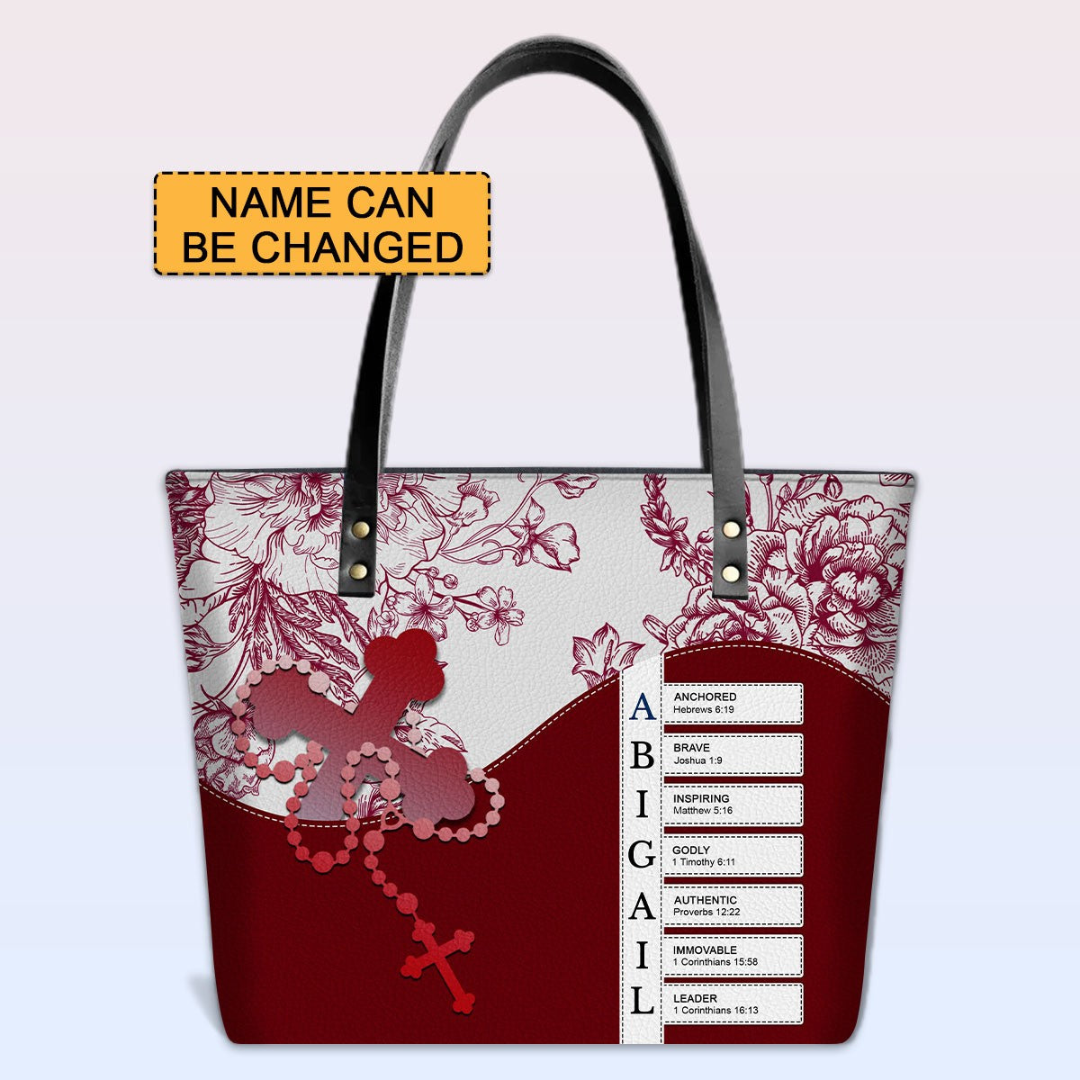 Luxury Personalized Tote Bag for Women – Christian Bible Verse Gift | CHRISTIANARTBAG