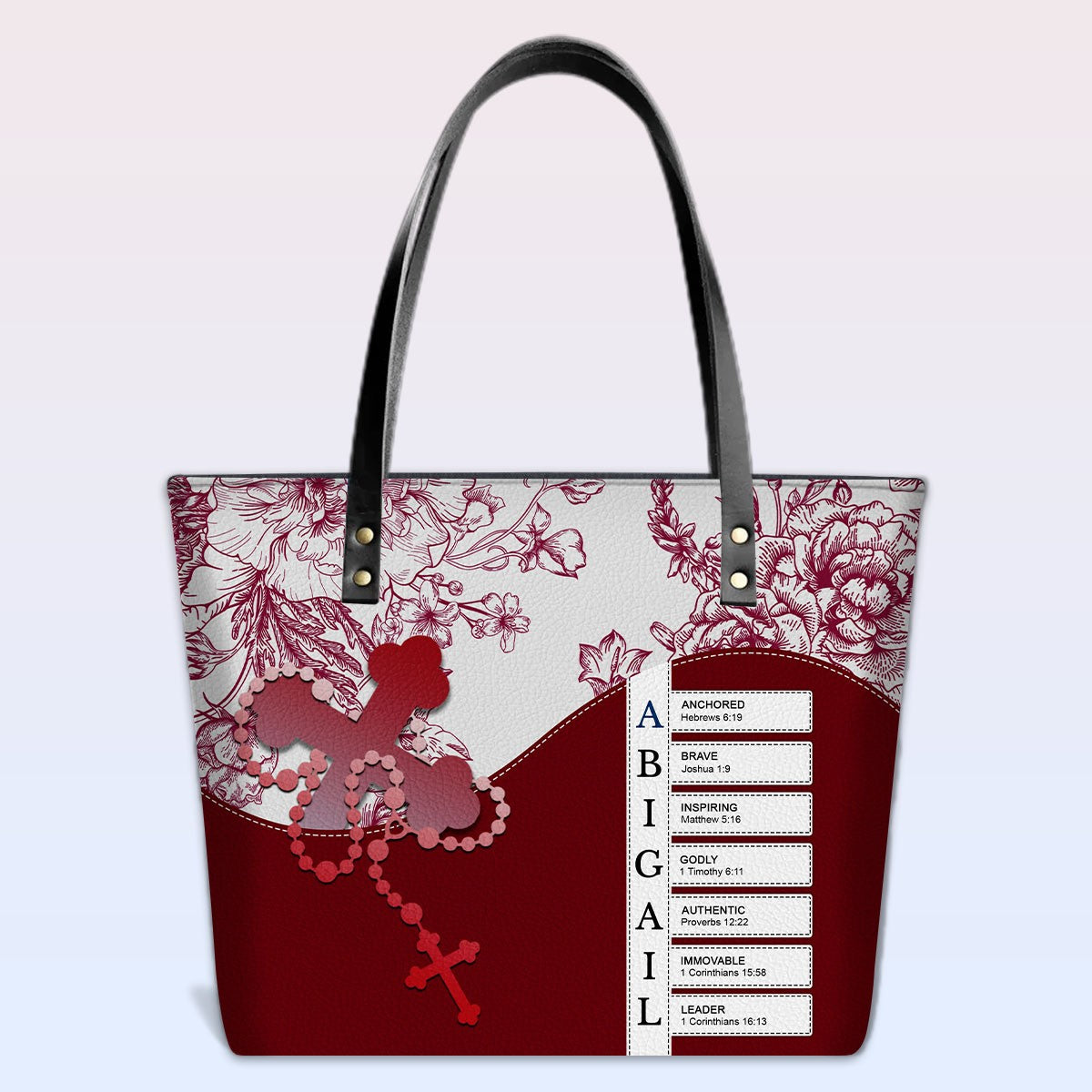 Luxury Personalized Tote Bag for Women – Christian Bible Verse Gift | CHRISTIANARTBAG