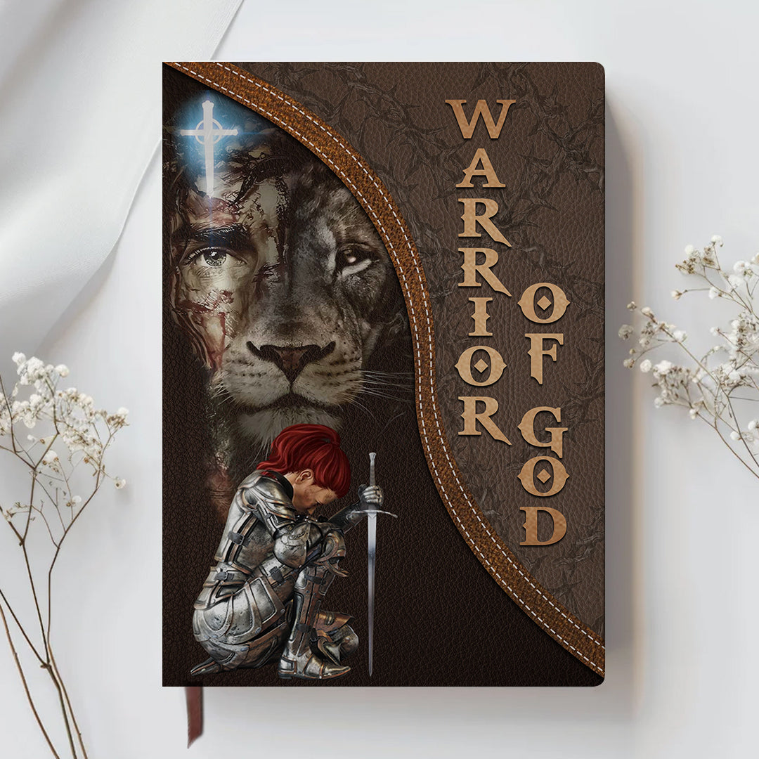 Personalized Armor of God Leather Notebook – Custom Name & Skin Tone – Each Letter Linked to a Bible Verse