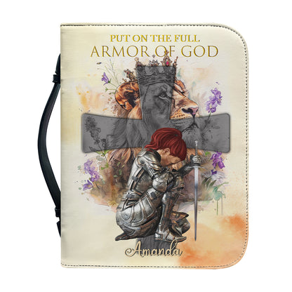 CHRISTIANARTBAG Custom Armor of God Bible Cover - Personalized Faith Accessory - Personalized Bible Cover - Bible Cover For Women, CABBBCV01030624.