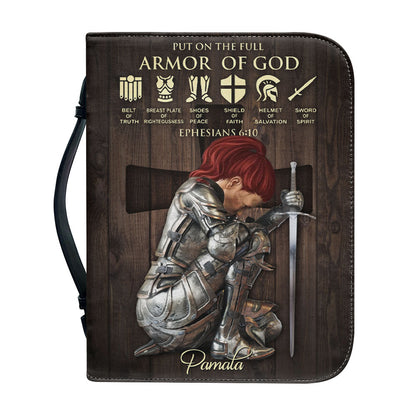 CHRISTIANARTBAG Custom Armor of God Bible Cover - Personalized Faith Accessory - Personalized Bible Cover - Bible Cover For Women, CABBBCV01030823.