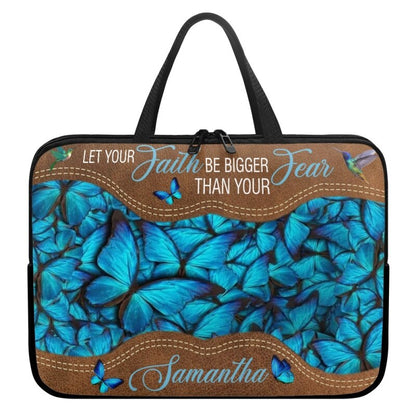 Christianartbag Laptop Bag, Let Your Faith Be Bigger Than Your Fear Laptop Bag, Personalized Laptop Bag, Laptop Bag, CABLTB06180823. - Christian Art Bag