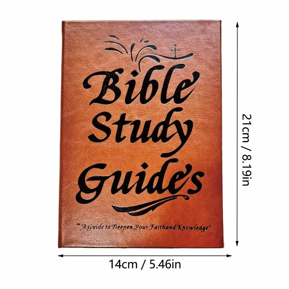 Premium Leather Bible Study Guide - A Guide to Deepen Your Faith and Knowledge | Personal Journal & Devotional