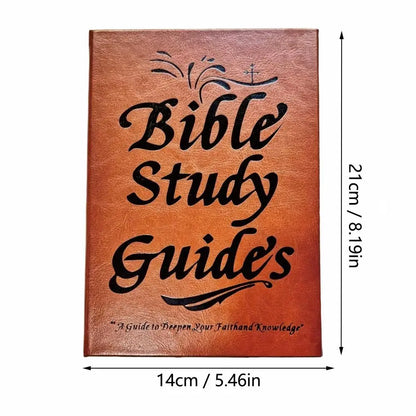 Premium Leather Bible Study Guide - A Guide to Deepen Your Faith and Knowledge | Personal Journal & Devotional