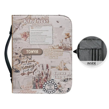 Christianartbag Bible Cover, Daily Bible You Are GOD's Masterpiece Bible Cover, Personalized Bible Cover, Women Flower Bible Cover, Christian Gifts, CAB05221023. - Christian Art Bag