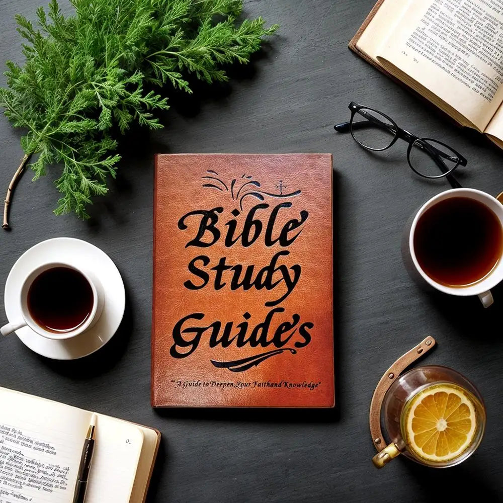 Premium Leather Bible Study Guide - A Guide to Deepen Your Faith and Knowledge | Personal Journal & Devotional