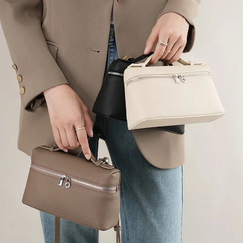 CHRISTIANARTBAG Mini Box Crossbody Bag – Trendy PU Leather Handheld Shoulder Bag for Women, Compact 2026 Fashion Purse