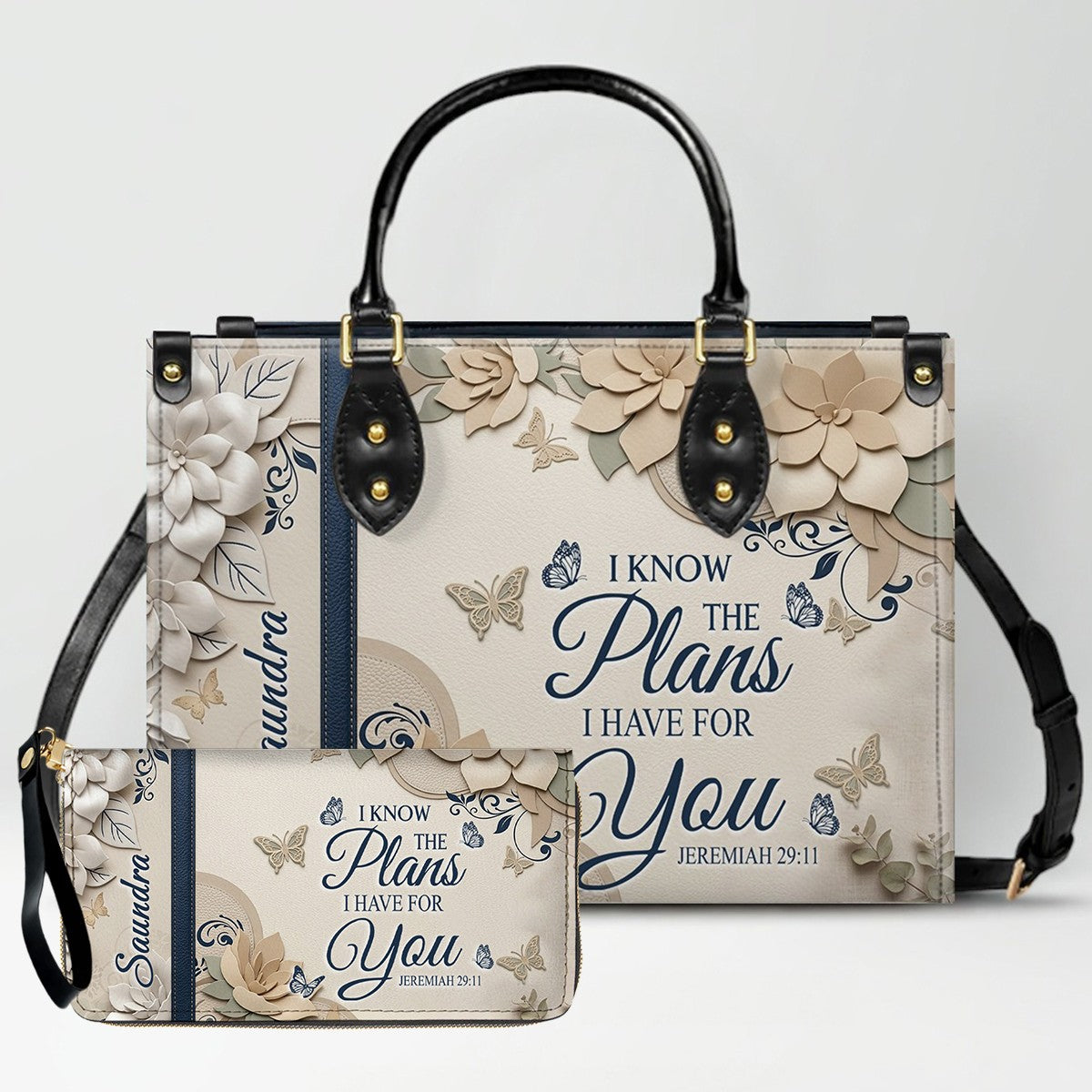 CHRISTIANARTBAG Personalized Leather Handbag for Women – Custom Faith-Based Tote Bag with Bible Verses – Inspirational Christian Gifts for Her CAB01052626