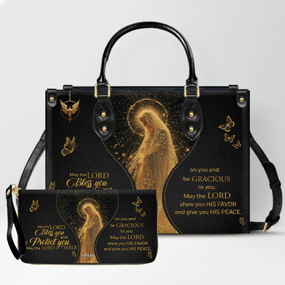 Personalized Christian Leather Handbag & Wallet Set | CHRISTIANARTBAG™ Faith Gift for Women