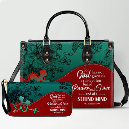 Personalized Christian Leather Handbag – Christian Christmas Gift for Women