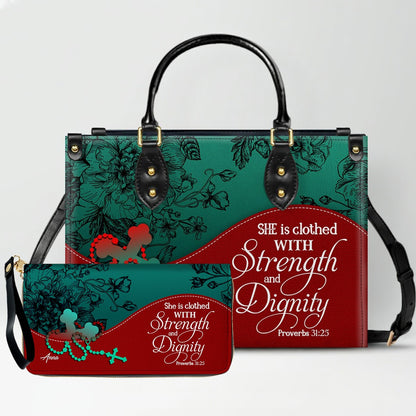 Personalized Christian Leather Handbag – Christian Christmas Gift for Women