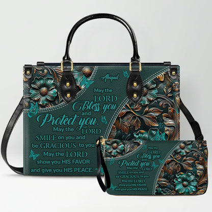 Personalized Christian Handbag with Bible Verses – Custom Name Faith Gift - CAB 120525