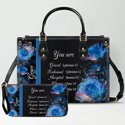 Personalized Leather Handbag with Bible Verses – Custom Christian Gift for Women | CHRISTIANARTBAG CAB010202426