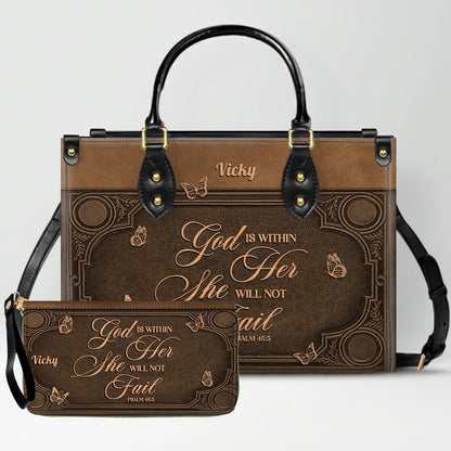 Custom Scripture Leather Tote & Wallet Set | Personalized Faith Gifts by CHRISTIANARTBAG CAB01042026