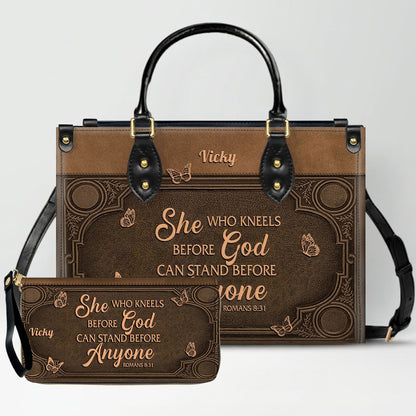 Custom Scripture Leather Tote & Wallet Set | Personalized Faith Gifts by CHRISTIANARTBAG CAB01042026
