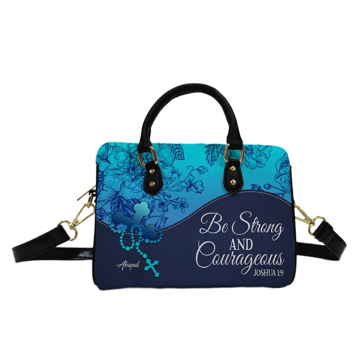 Personalized Mini Leather Satchel – Christian Handbag with Bible Verse | CHRISTIANARTBAG